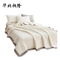 华北昶隆 全棉纯色双拼夏被 全白/套
