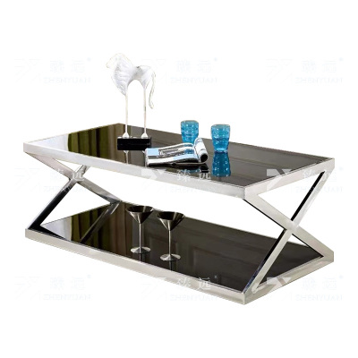臻远 ZY4121109 玻璃茶几 长1200*宽600*高450mm 单位:1张