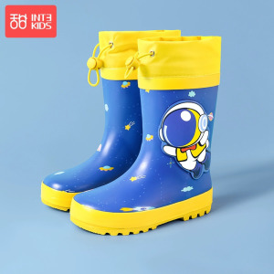 甜甜仔3D卡通橡胶雨鞋儿童雨鞋男童女童防滑防水鞋宝宝雨靴水靴中大小童幼儿小孩