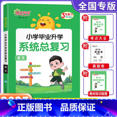 语文 小学升初中 [正版]2025新版小学毕业升学系统总复习语文通用版六年级语文考点大全与全真模拟练习册小升初刷题真题卷