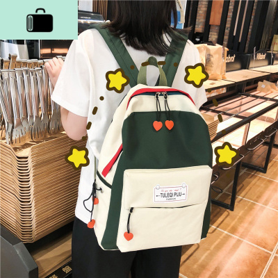 书包女韩版高中原宿ulzzang中学生初中生小学生百搭大容量双肩包NEW LAKE