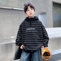 男童卫衣连帽新款大儿童装加绒冬装上衣痞帅气时髦男孩冬季潮