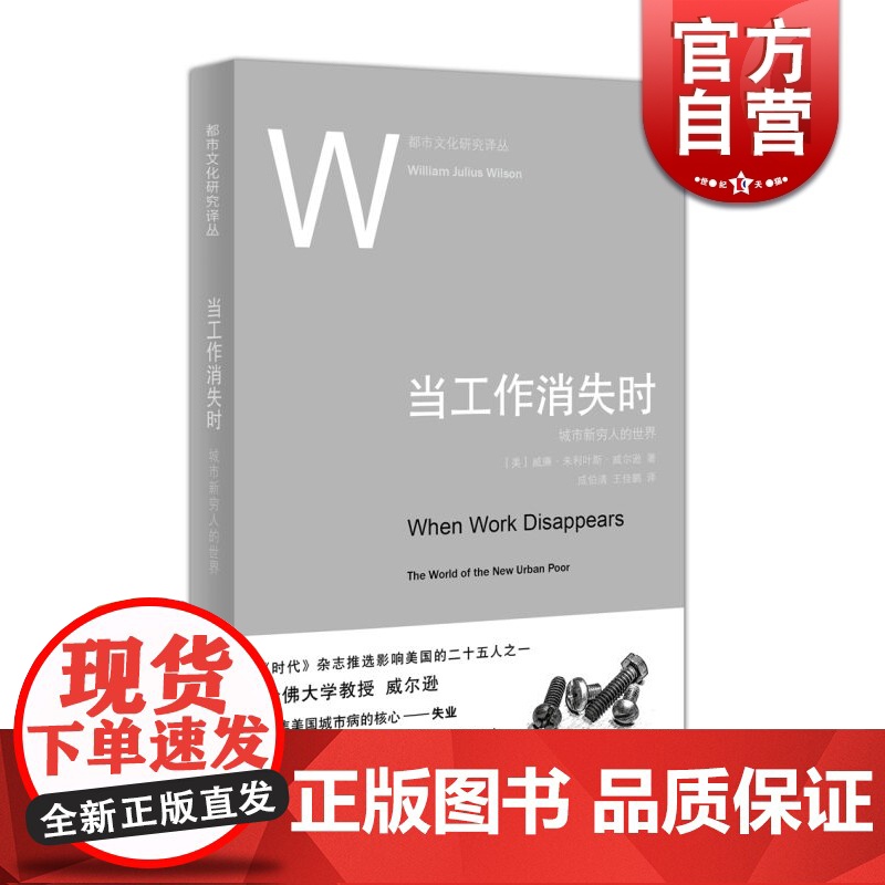 当工作消失时 城市新穷人的世界 都市文化研究译丛 [美]威廉·朱利叶斯·威尔逊 上海人民 世纪出版 图书籍