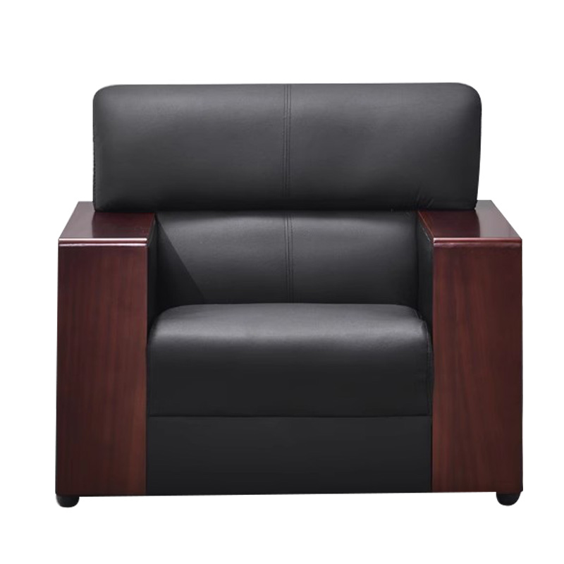 风雷动办公沙发简约现代沙发商务接待会客二层牛皮单人位