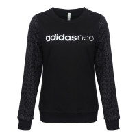 adidas neo阿迪休闲2017年新款女子W AOP SWEAT针织套衫CW5189