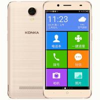 [购机送钢化膜+指环支架] 康佳D6+ 移动联通双4G 16G大内存 双卡双待 老人模式 亲情模式 图标隐藏红包提醒 电容屏 多点触控 16G内存 5.0英寸智能手机 香槟金