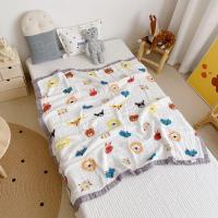 家柏饰(CORATED)八层全棉纱布毯子夏季薄款宝宝小被子儿童午睡毯四季通用