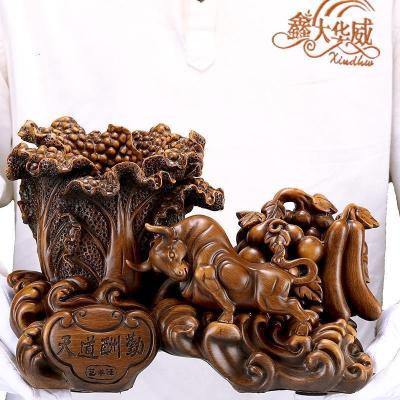 美帮汇办公室笔筒摆件马到成功工艺品创意书房办公桌装饰品商务礼品