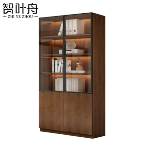 智叶舟文件资料柜双柜100*32*200cm台