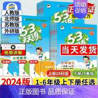 语文[人教版]+数学[人教版] 一年级下 [正版]2024秋53天天练一年级二年级三四年级五六年级上册下册同步练习册训练