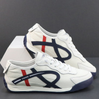 真皮鞋子男韩版潮流百搭休闲鞋男士板鞋春夏季新款跑步运动鞋