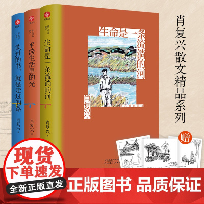 肖复兴散文精品系列(套装全3册) 中国好书奖得主 教材里走出来的作家 正版书籍 暖心哲思散文合集 畅谈儿时记忆