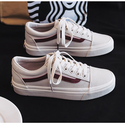 Ideamini韩国黑色帆布鞋女2021春季复古港味ins潮鞋百搭学生平底休闲板鞋休闲鞋