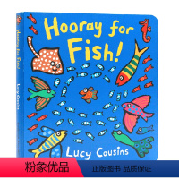 [正版]为小鱼欢呼英文原版绘本 Hooray for Fish 小鼠波波同作者Lucy Cousins儿童英语启蒙认