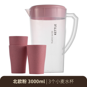 [补贴10%]耐高温冷水壶凉白开水壶大容量家用果汁装水杯防摔凉茶壶套装凉水