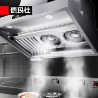 德玛仕(DEMASHI)油烟净化一体机商用 不锈钢低空油烟净化器LZY-YT-J2000(5000风量2.0米)电压可选