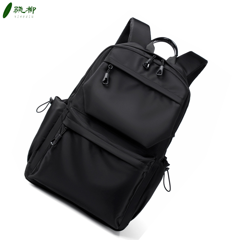 双肩包背包(可印logo) 黑色/个