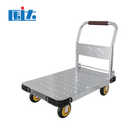 围达 平板手推车 90*60-6寸轮+刹车 台