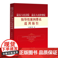 正版 最高人民法院最高人民检察院指导性案例罪名适用指引 中国检察出版社 9787510227363