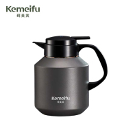 珂美芙 304不锈钢纯钛茶漏显温焖茶壶 深空银1800ml 个