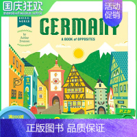 [正版]你好世界德国 反义词书Germany A Book of Opposites 欧洲文化旅游知识启蒙纸板绘本