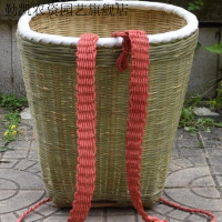 润华年四川竹编背篓背筐白边竹编竹背篼成人家用买菜 采蘑菇 采茶 全竹白边(上长34宽32高38)