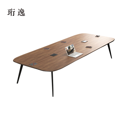 珩逸会议桌工作桌培训桌小型洽谈桌长2.4米宽1.2米[工厂现做 7天内发货]