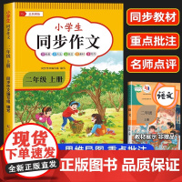 同步作文二年级上册 人教版 小学生2年级上看图写话专项训练范文大全每日一练说话就三步优秀作文起步大全和阅读理解