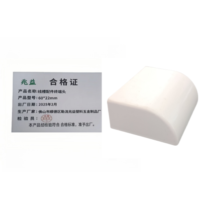 兆益 线槽配件终端头 60*22mm 个