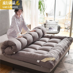 加厚10cm床垫可折叠1.5m双人1.8米榻榻米0.9米单人学生宿舍床褥子 三维工匠