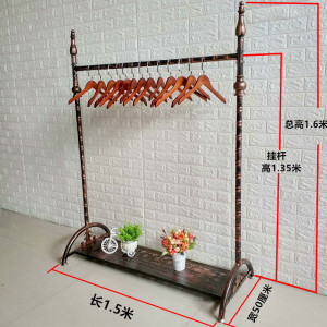 BONJEAN欧式铁艺衣帽架挂衣架落地创意卧室衣服挂架时尚服装店展示架