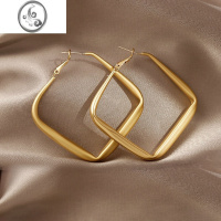 JiMi复古几何金属耳环女2023年新款潮耳钉小众高级感耳坠网红气质耳饰