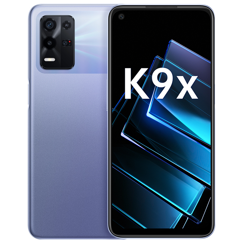 [赠碎屏险]oppo k9x手机 8gb 256gb 银紫超梦 6400w超清三摄 天玑810