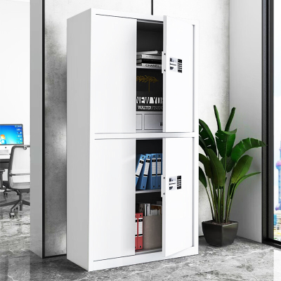 格具(GEJU)加厚钢制瓷白色通双节带斗国保密码锁保密柜资料档案柜