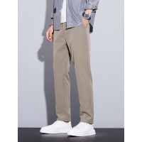 [有加绒]休闲裤男士厚款时尚修身弹力纯色百搭轻商务小西裤