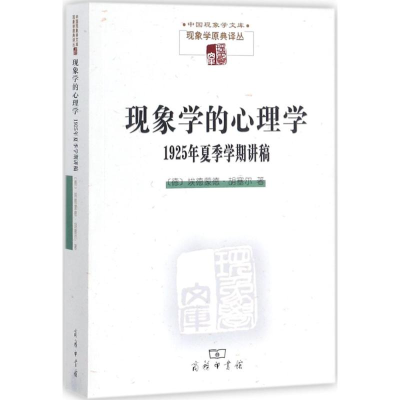 醉染图书现象学的心理学9787100139618