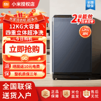 小米米家12KG超净洗波轮洗衣机超大容量 全自动预约省水省电租房宿舍XQB120MJ301