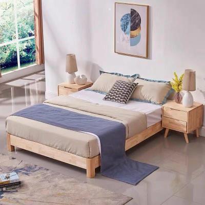 森美人日式榻榻米矮床经济型实木双人床1.8米现代简约无床头酒店床架