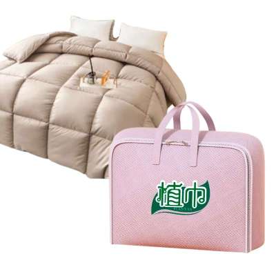 植巾 BZ190 纯白鹅绒被子 5斤 150*200cm 棉被 (计价单位:件) 蝴蝶灰