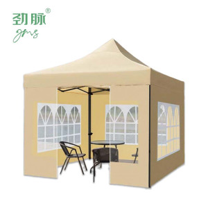 劲脉 透明围挡帐篷 卡其色-3*3*2M 顶