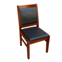 乙壬简约现代椅子办公椅会议椅实木平头椅