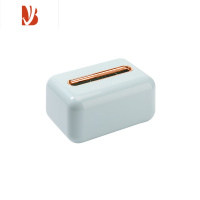 三维工匠纸巾盒客厅家用创意抽纸盒办公室桌面餐厅车载轻奢茶几收纳盒 薄荷绿