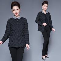 迪鲁奥（DILUAO)棉服女妈妈短款外套中老年秋冬装小洋气中年女大码