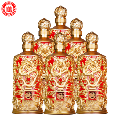 白水杜康52度年份封坛优90龙尊臻品白酒 500ml*6瓶整箱装