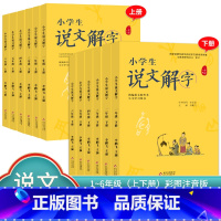 说文解字+小学生写字[上册] 小学五年级 [正版]小学生说文解字 小学生写字 一二三四五六年级上下册 语文教科书文字讲解