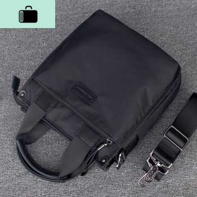 防水尼龙牛津布男包 新款男士单肩包帆布包休闲竖款斜挎包手提包NEW LAKE男士斜挎包