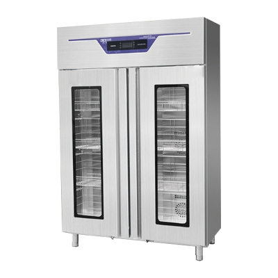 臻远 ZY40614162 餐盘消毒柜对开玻璃门高温热风循环消毒柜1400L双门