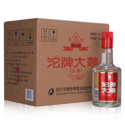 沱牌舍得 精酿·沱牌大曲42度 450ml×6整箱装浓香型白酒