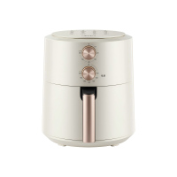 美的(Midea)空气炸锅5L大容量家用煎炸锅炸鸡翅多功能煎烤双旋钮智能电炸锅薯条机空气烤箱MF-KZE5004