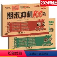 [正版]2024春期末冲刺100分 三年级下册语文数学全套2本 人教版RJ 小学3年级下学期测试密卷 名校图书长春出版